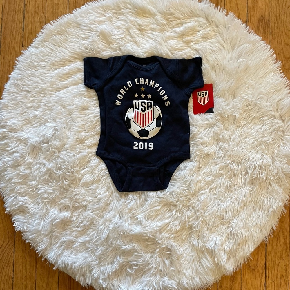 2019 USA World Champions Soccer Baby Onesie